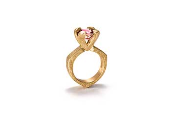 Ring Stan | 750 Gold, pink Turmalin