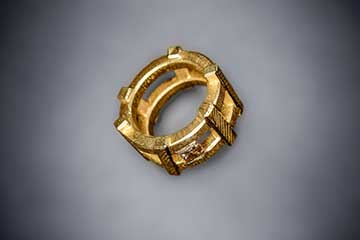 Ring Groby | 750 Gold, Princess Cut Diamant