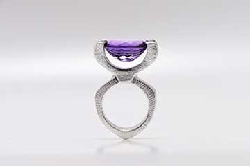 Ring Horny | 925 Silber, Amethyst